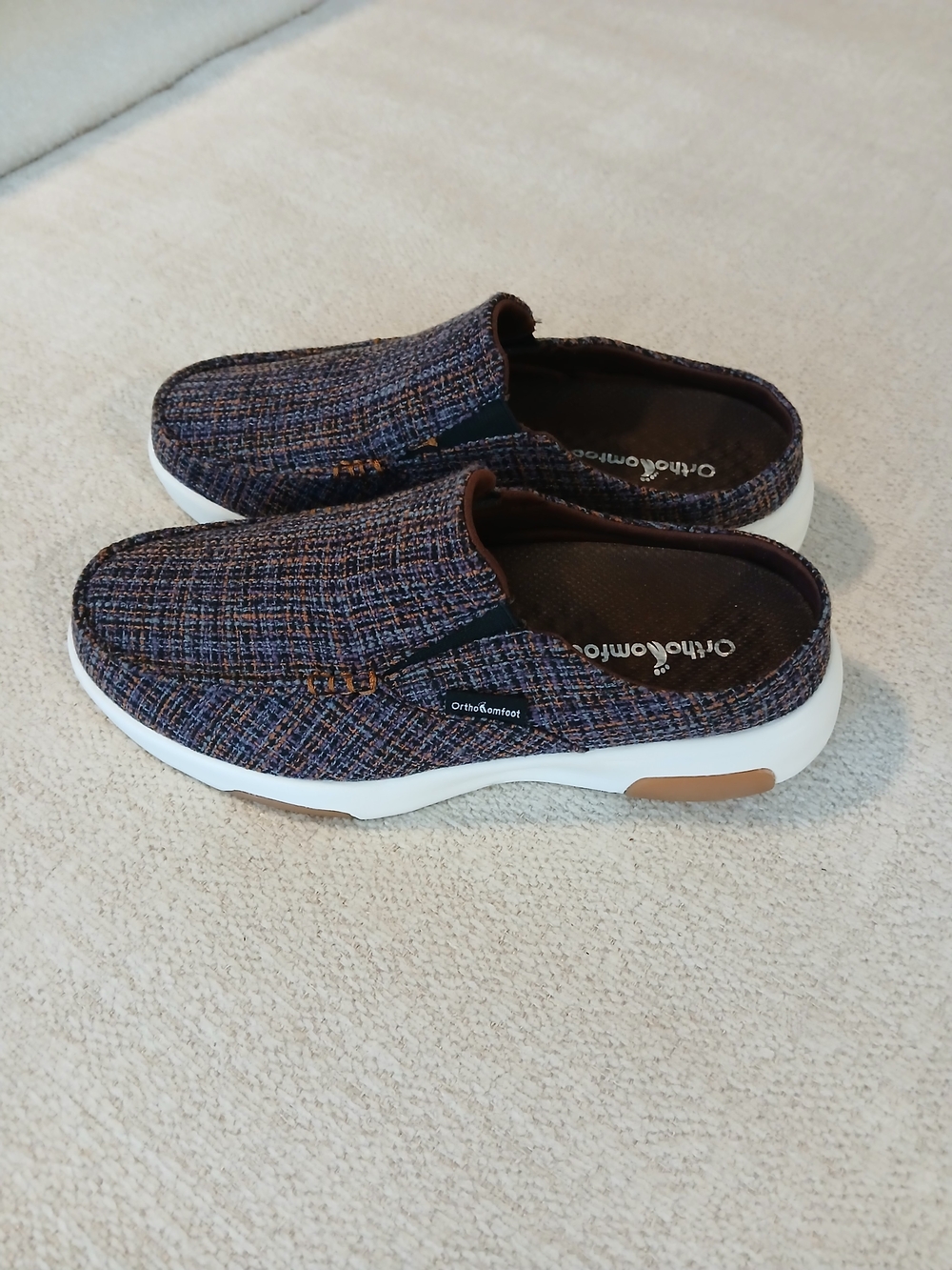 ✨️Like NEW! •OrthoComfort• Slip-On Casual Comfort Shoes - Brown Multi - Picture 6 of 14